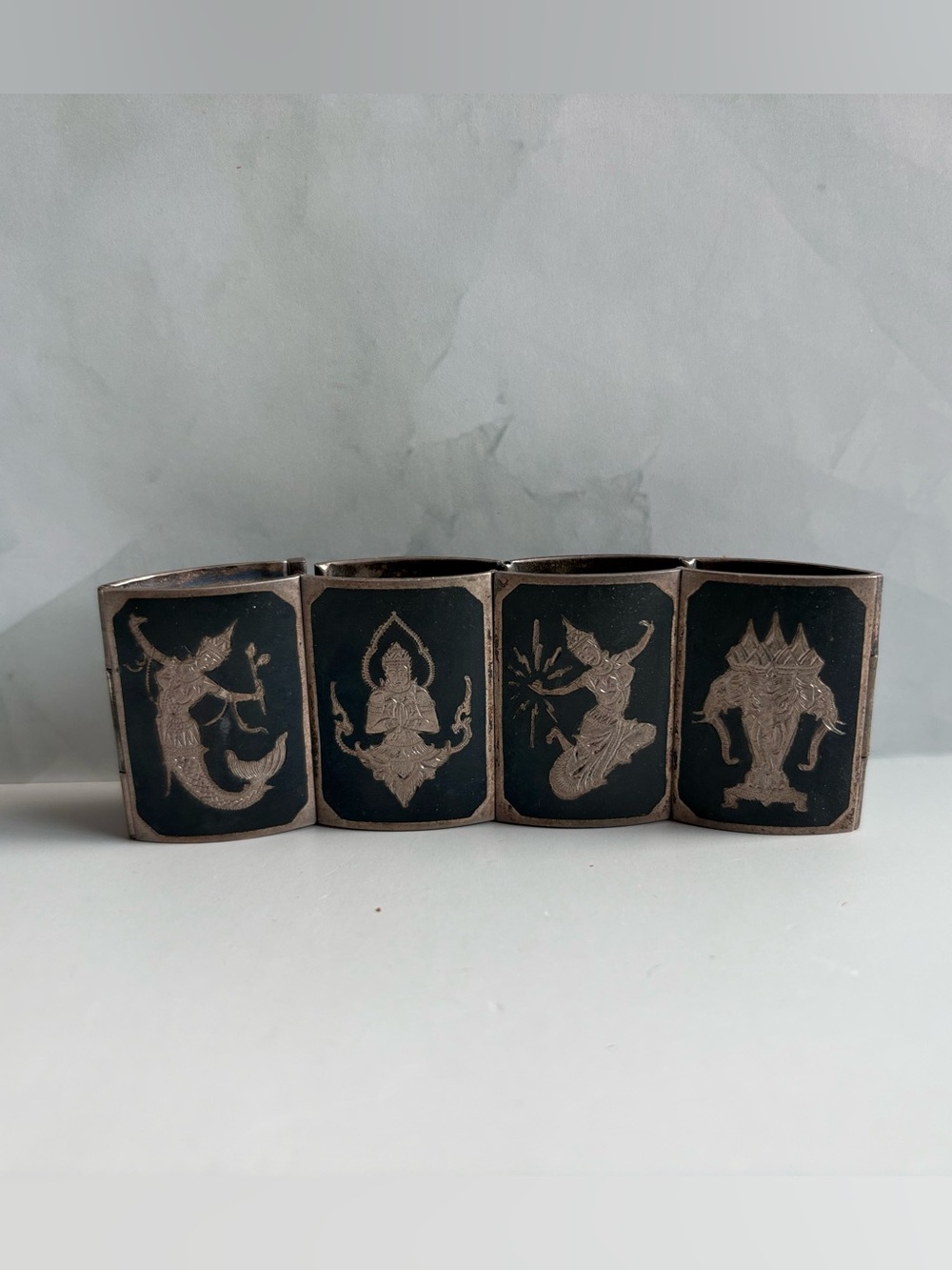 Vintage Siam Sterling Silver Bracelet